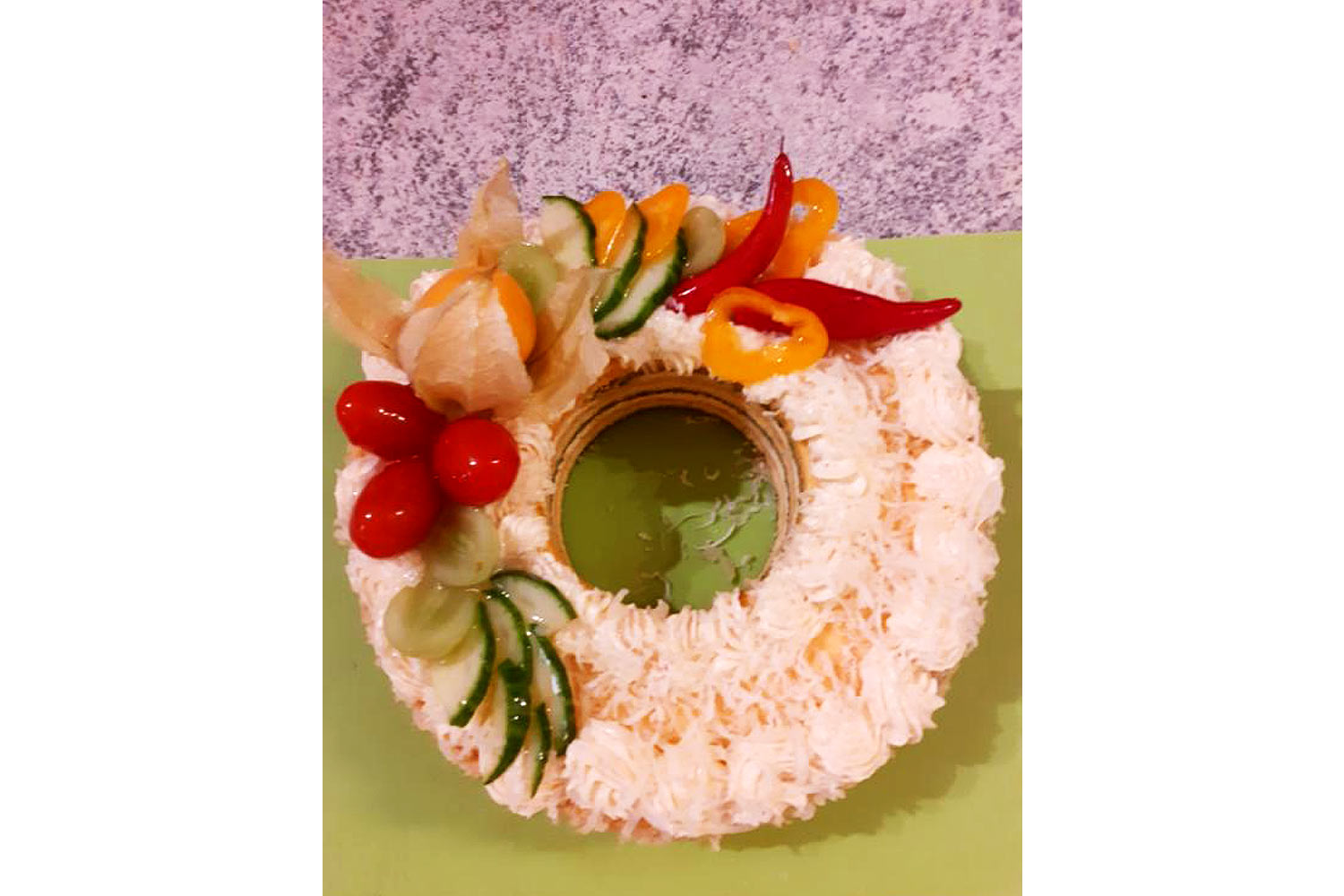 Kruhový s ovocem a zeleninou