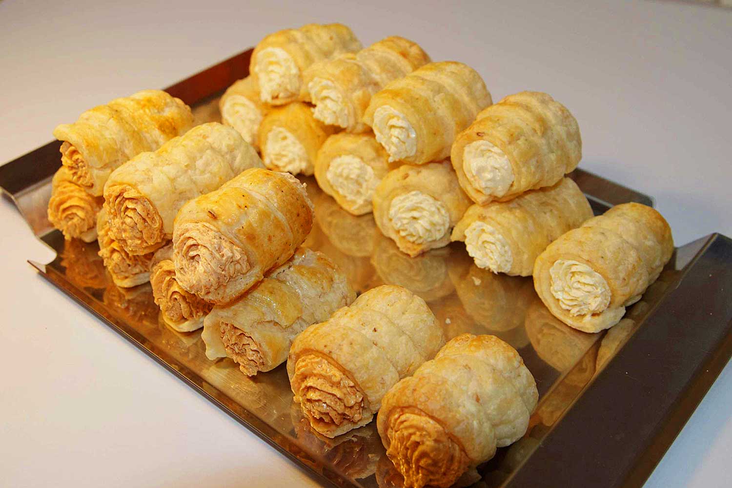 Listové trubičky, jemné i pikantní